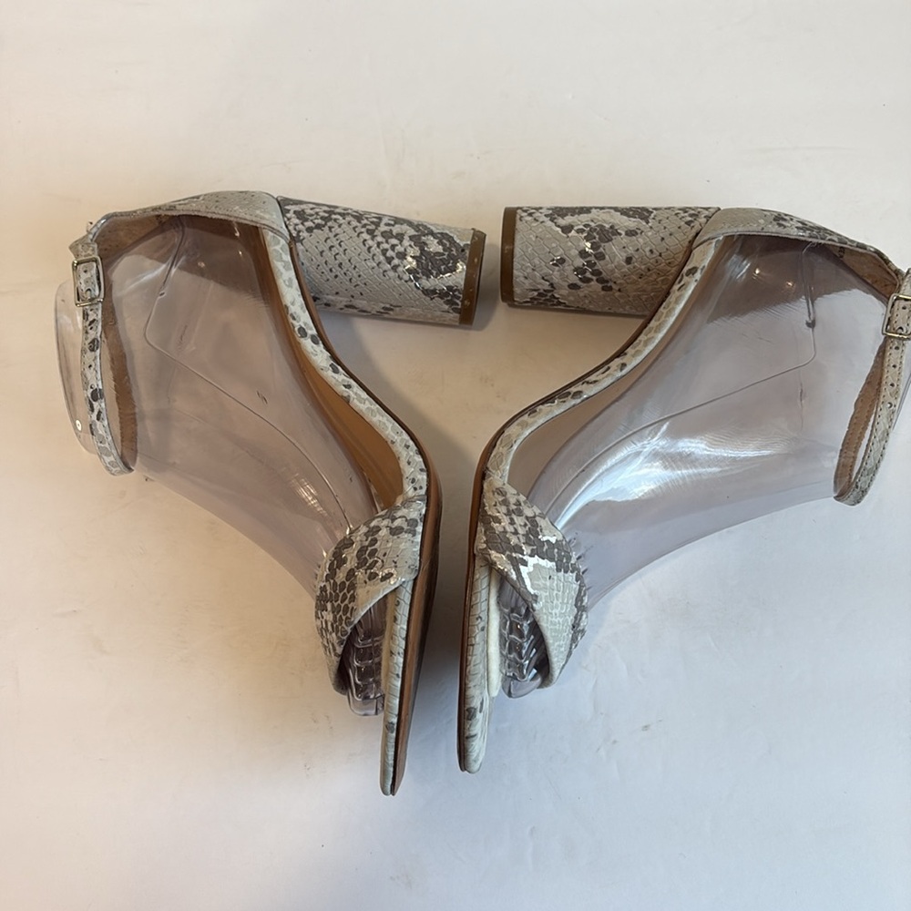 Banana Republic Silver And Grey Python Print Leat… - image 7